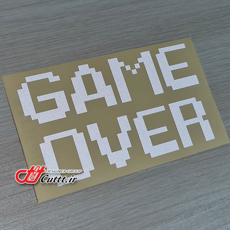 استیکر شبرنگ گل پخش کن طرح GAME OVER - کد 10569