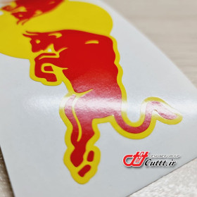 استیکر برشی طرح RED BULL - کد 10658