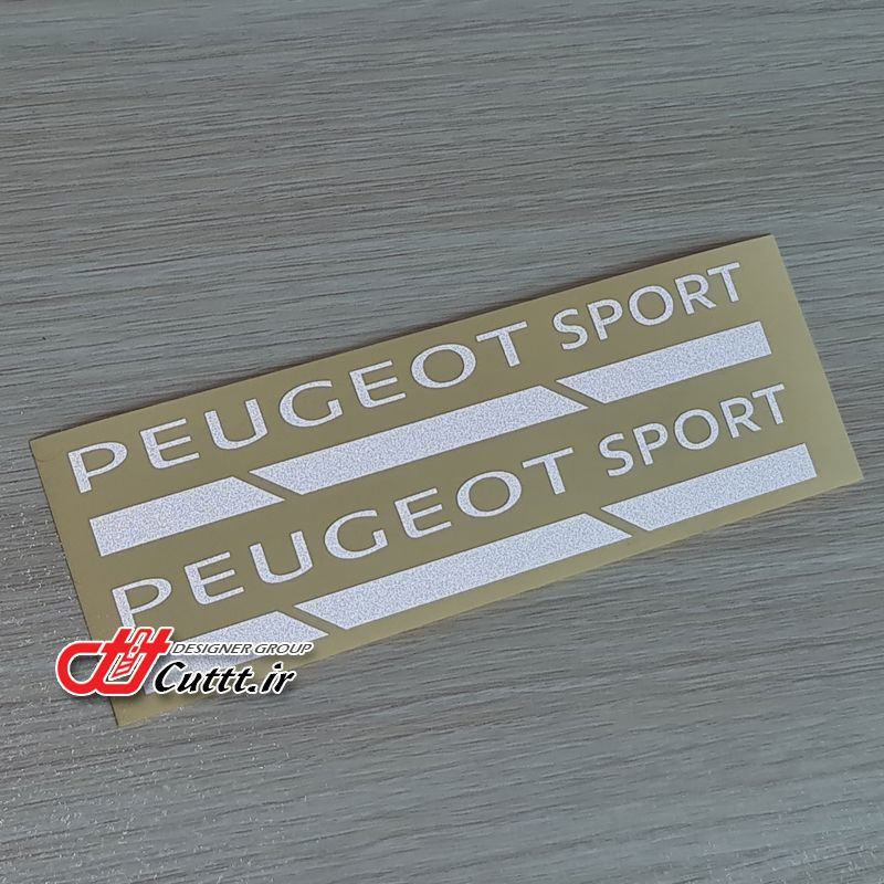 استیکر شبرنگ گل پخش کن طرح PEUGEOT SPORT - کد 10390