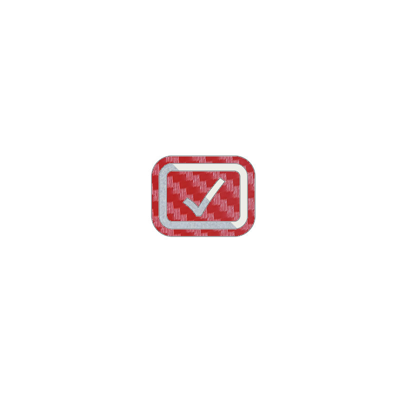 برچسبهای تزریقی پارکابی - کربن قرمز - طرح H 30 CROSS - کد 10686/2