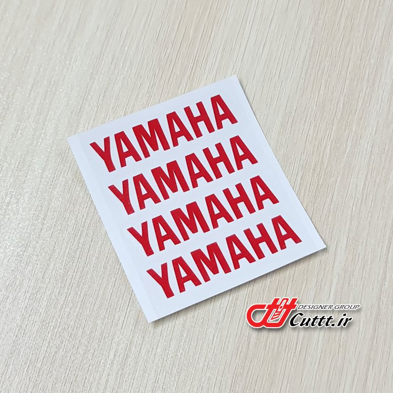 استیکر برشی موتور سیکلت - طرح YAMAHA - کد 10353