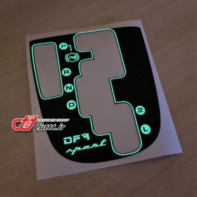 کاور لیور دنده اچ 30 کراس - کربن مشکی / تزریقی - کد 10880