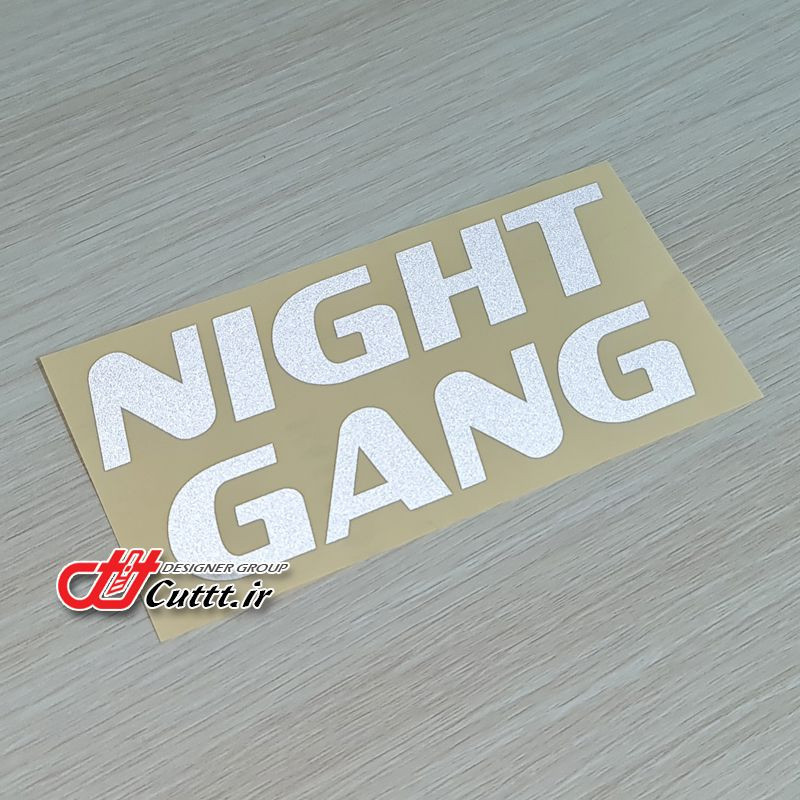 استیکر شبرنگ گل پخش کن طرح NIGHT GANG - کد 10654